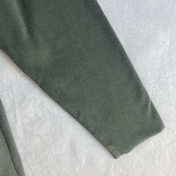 PACT Open Cardigan Sweater Women Sz M/L Green 100% Organic Cotton Lounge - Picture 8 of 11